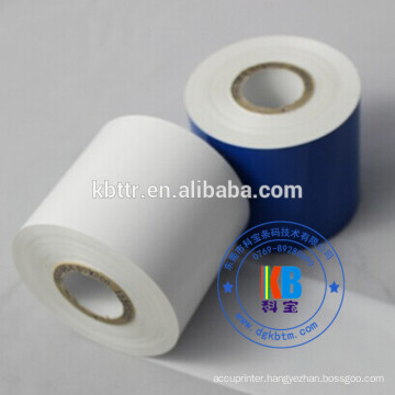 dnp tr3370 opague white resin ribbon for polyester Vinyl label printing